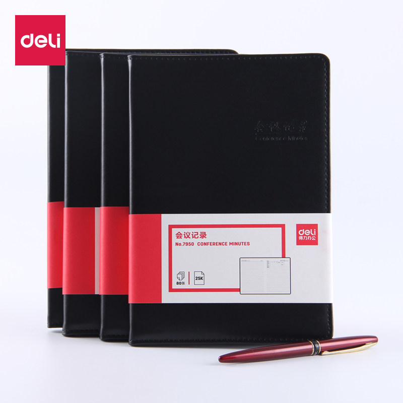 Able Minutes Ben Leather Face Notebook 7949 7950 Meeting Bennotebook Right-hand Stationery