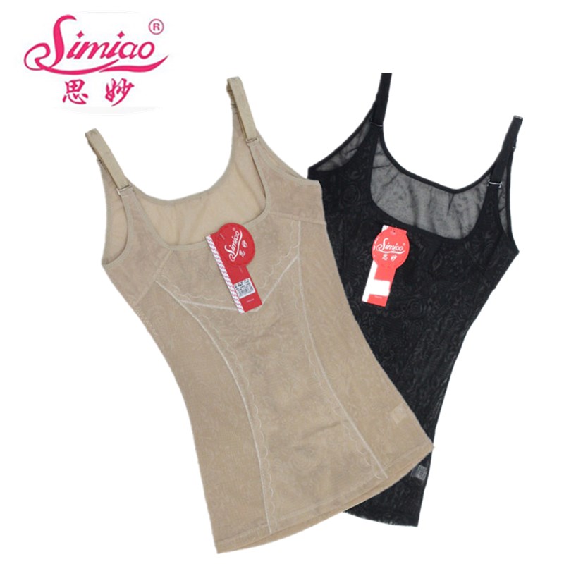 Lengthened plus size plastic tops thin breast support belly underwear breathable women's corset underwear sexy camisole slimming vest