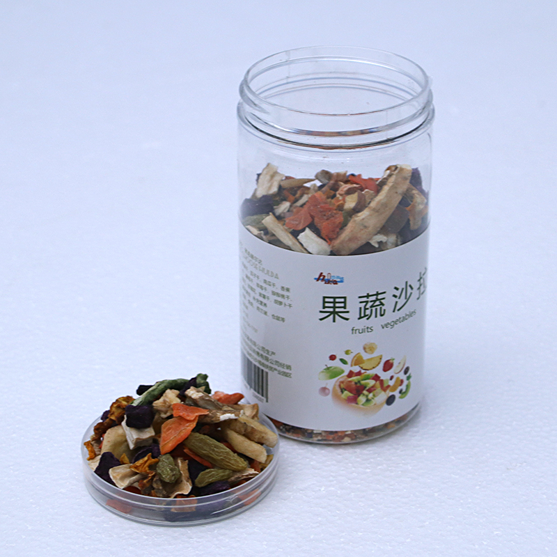 Helda pet rabbit snack Rabbit Chinchilla Dutch pig hamster and other small pets dehydrated fruit and vegetable salad 110g