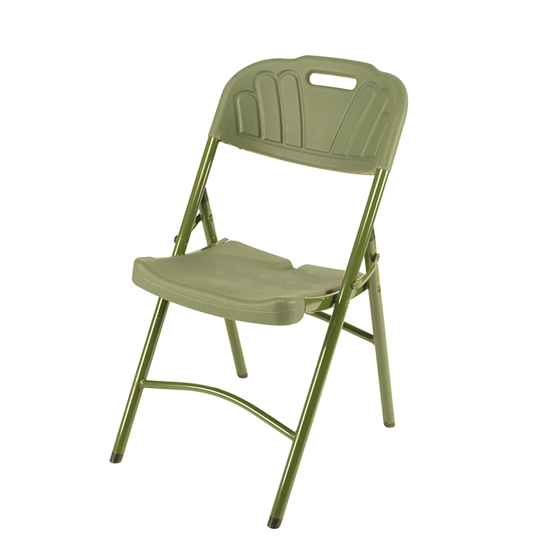 Outdoor folding plastic chair plastic folding stool camping chair stool steel pipe outdoor camping park beach office