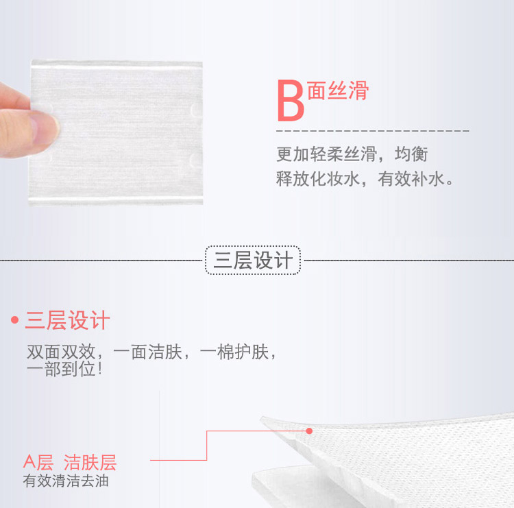 Miếng bông dày hai mặt Tẩy trang hai lớp Chất tẩy rửa dày giấy kháng sinh ướt nén sâu làm sạch mặt công cụ - Các công cụ làm đẹp khác keo gắn mi giả