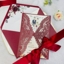 Wedding Invitation 2024 Internet Celebrity Style Customized Wedding Creative Printing Wedding Invitation Wedding Banquet Invitation New Invitation