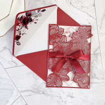 Creative bride and groom wedding invitations small fresh Internet celebrity wedding invitations European style wedding invitations cross-border invitations wedding invitations