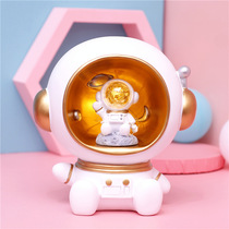 Astronaut night light piggy bank only enters out of the savings pot to send boys and girls birthday gifts for boys and girls