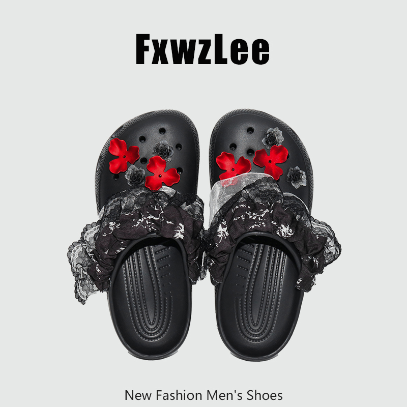 【Queen of the Night】Fxwzlee2026 Summer Manor Rose Clogs Women's Valentine's Day Gift Sandals