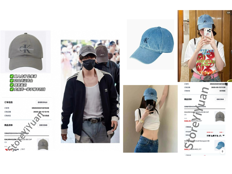Super Good Price, Genuine Calvin Klein/Ck Hat with Tag, Reliable and Authentic, Ck String Tag Denim Baseball Cap