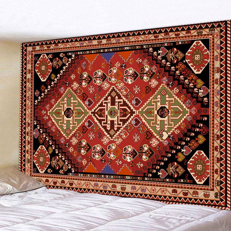 Retro Tapestry Persian Style Background Cloth Homestay Decoration Cloth Bedroom Dormitory Persian Hanging Cloth Ethnic Style Wall Cloth