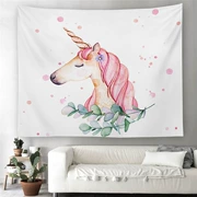 INS Bắc Âu Unicorn Net Red Wall Trang trí tấm thảm Đầu giường Phòng ngủ Nền vải Khăn trải bàn Vách ngăn