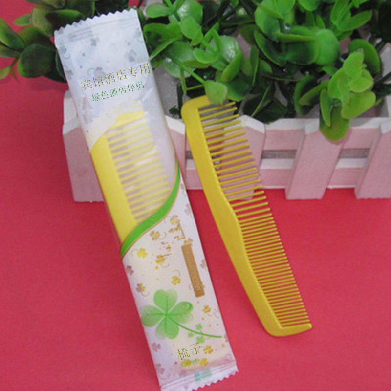 Dụng cụ rửa lược dùng một lần Phòng khách sạn cung cấp lược chải răng kép bằng nhựa 18 nhân dân tệ 200 - Rửa sạch / Chăm sóc vật tư túi đựng đồ du lịch đa năng