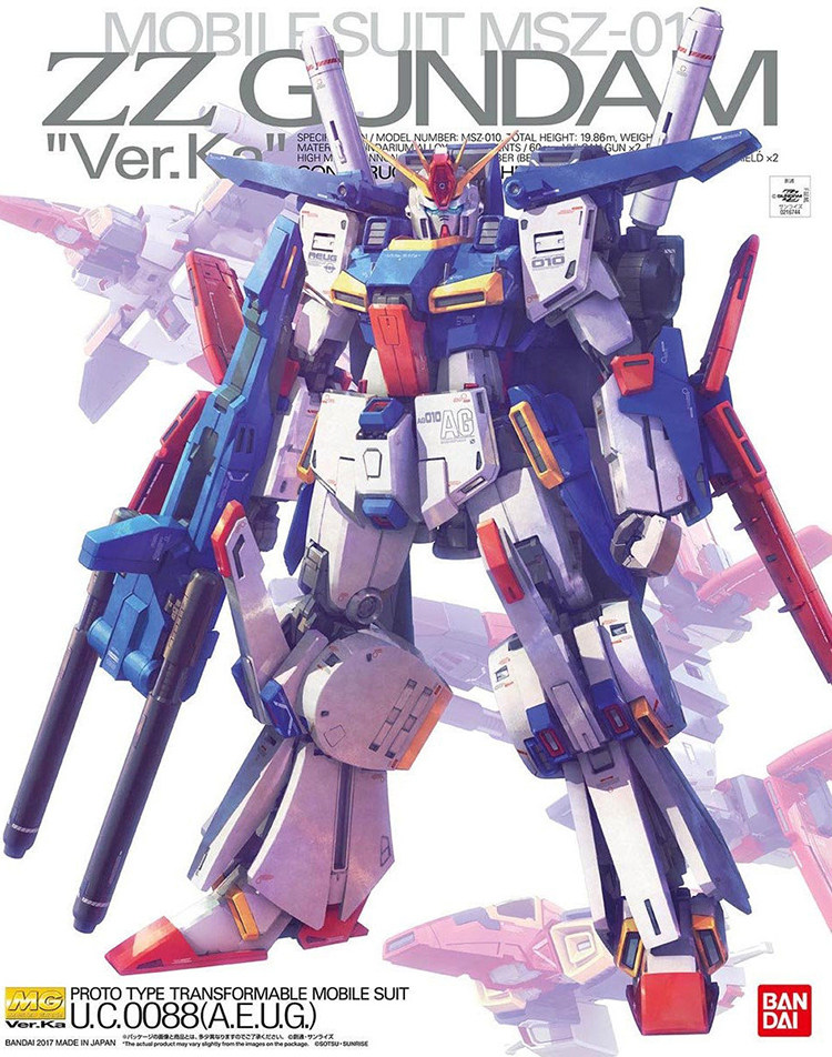 MG Ver.Ka 1/100 MSZ-010 ZZ Gundam Kidou Senshi Gundam ZZ Model Kits (Bandai) MG Ver.Ka 1/100 MSZ-010 ZZ Gundam Kidou Senshi Gundam ZZ Model Kits (Bandai)