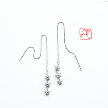 {Flower chain}ear line 925 silver