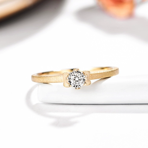 宝石矿工 18K Золотая Айрис Тоттен Тотем Алмаз Кольцо Реал Уверли Одинокое алмазное кольцо с бриллиантовым песком Процесс плевы