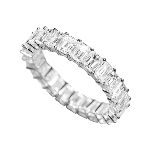 Платиновое обручальное кольцо, с драгоценным камнем, белое золото 18 карат, инкрустировано бриллиантами