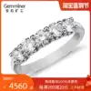 Gem Miner wonderfully inlaid 5 diamond row diamond ring 18k white gold One 1 carat diamond ring women's counter