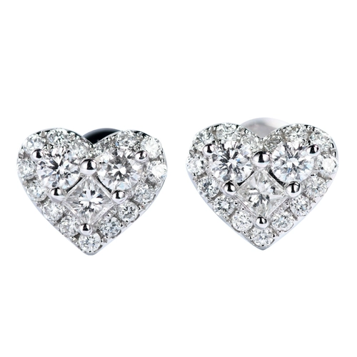 Gem Miner 18K Platinum Heart ...