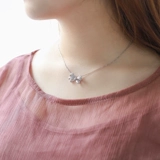 宝石矿工 Ожерелье с бантиком, платиновое обручальное кольцо, бриллиантовая подвеска, белое золото 18 карат