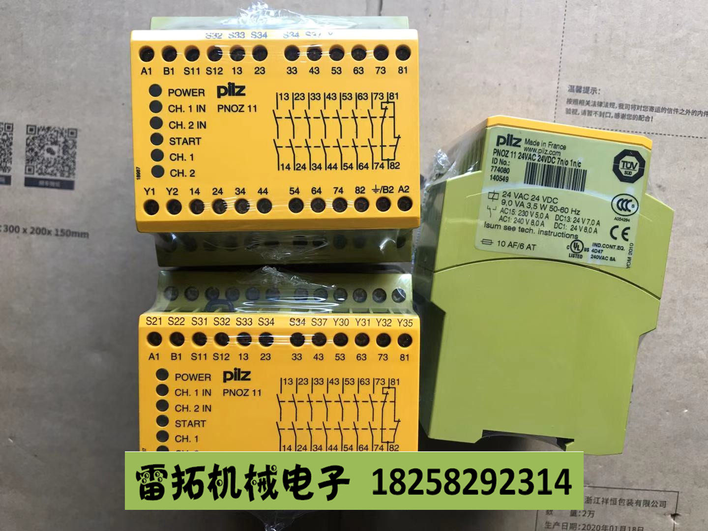 New Pilz PILZ safety relay PNOZ 11 24VAC 24VDC order number 774080