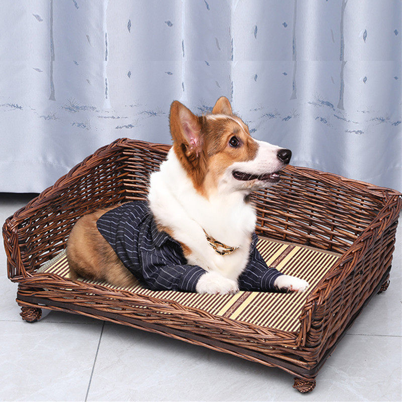 Dog Nest Summer Cold nest vine cogs Dogs Season Universal Dog Bed Dog House Big Small And Medium Dog Cat Nest Tedi Nest can be torn down