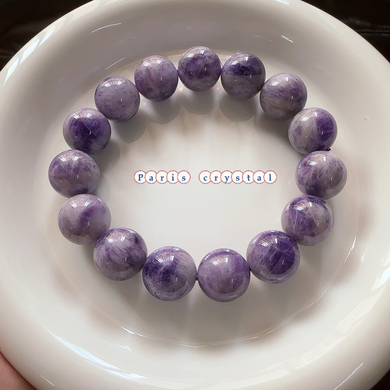 Natural Crystal Dreamy Purple Jade Crystal Bracelet Purple Jade Milk Cap Amethyst Taro Purple Bracelet Jewelry Birthday Gift Natural Crystal Dreamy Purple Jade Crystal Bracelet Purple Jade Milk Cap Amethyst Taro Purple Bracelet Jewelry Birthday Gift