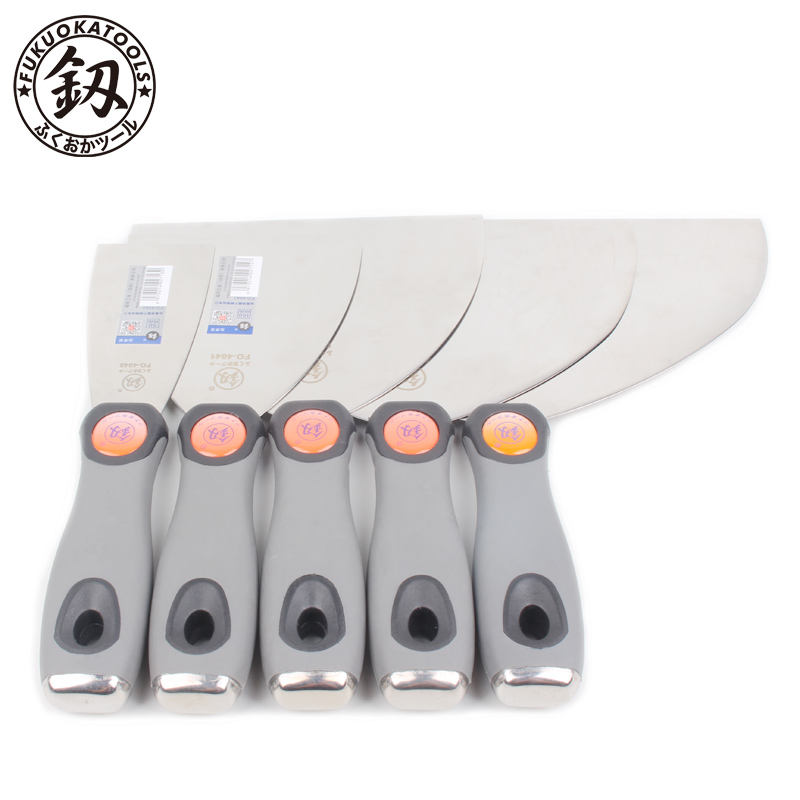 Japan Fukuoka Percussion Shovel knife batch Thickened Oil Ash Knife Batch Ash Clean Knife Scraper Stainless Steel Multifunction