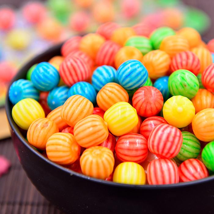 Watermelon bubble gum tennis bubble 500g a can of 8090 post-8090 nostalgic snacks old-fashioned childhood memory children's candy