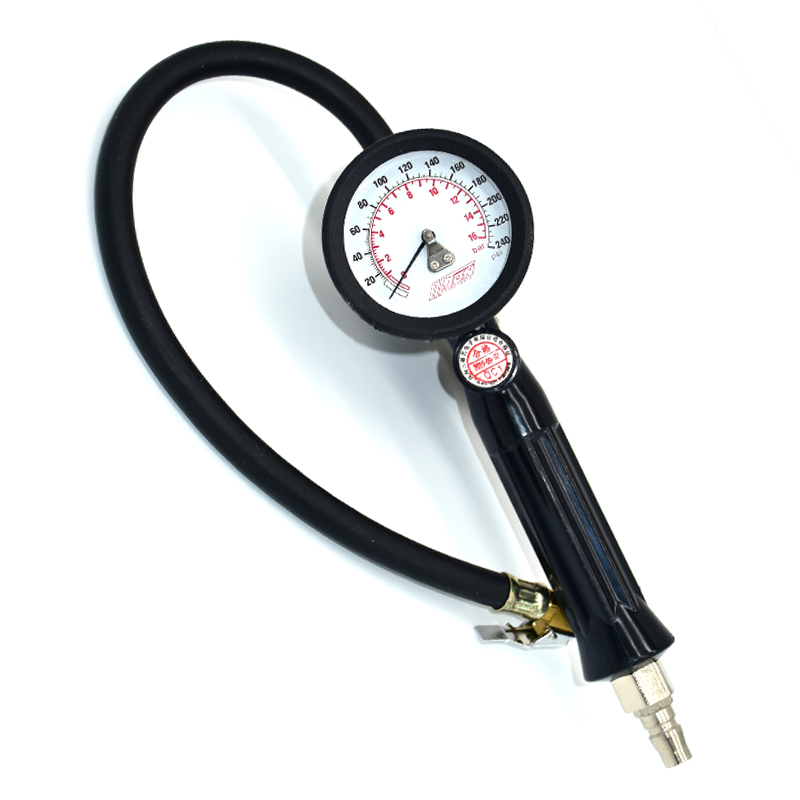 Cosy tire pressure gauge high-precision mechanical pointer air pressure gauge Four-in-one air gauge vacuuming and shockproof tire pressure gun