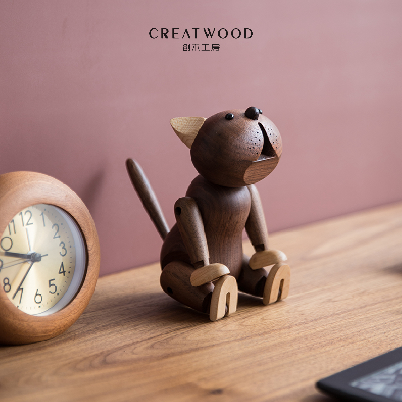 Cute cat English short cat creative wooden decoration living room porch TV wine cabinet creative home decoration gift