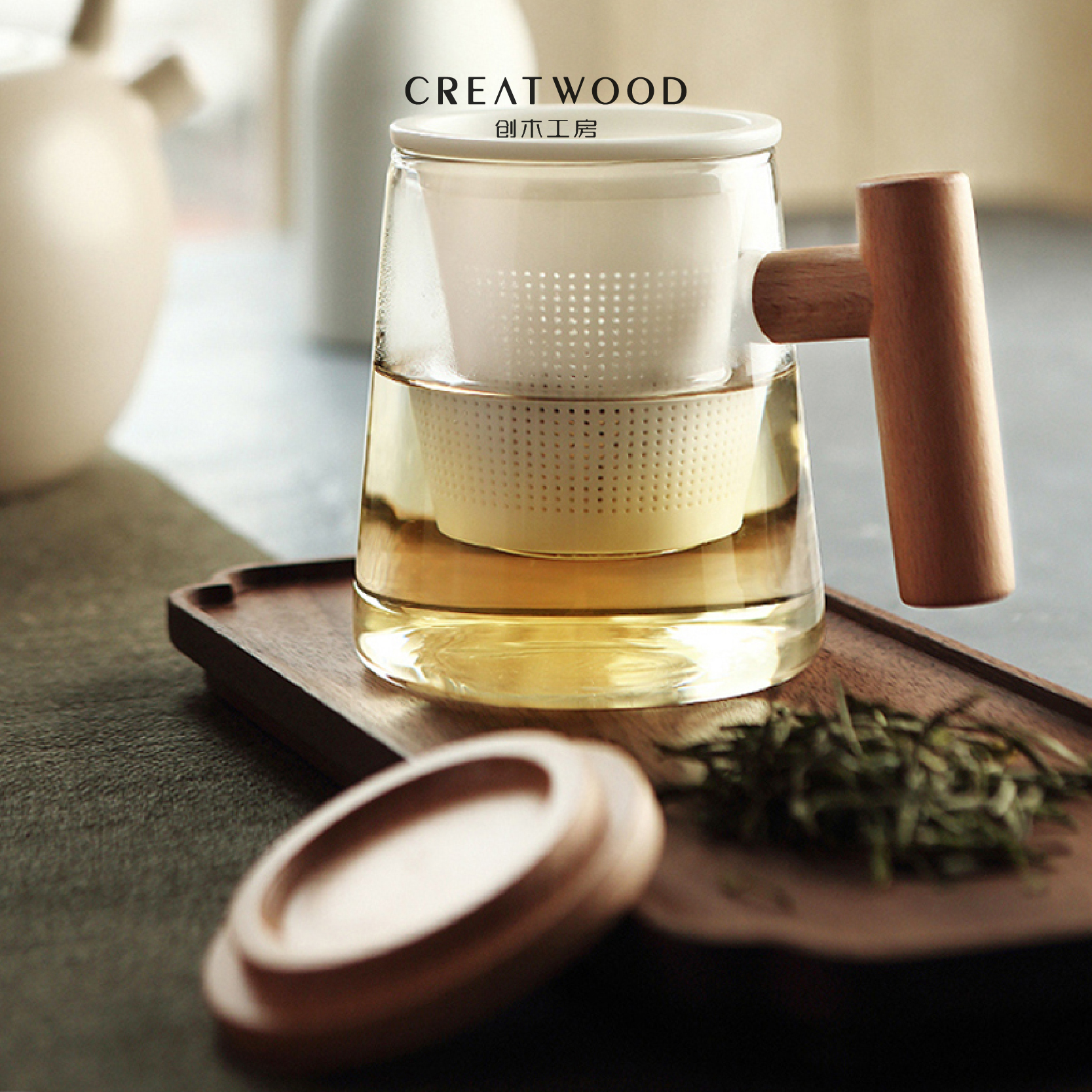 Japanese glass creative personality cup cup cup cup ceramic intraceramic bile - creative woodworking room