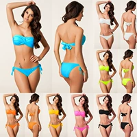 Áo tắm bikini Quần cạp cao có cổ - Bikinis đồ bơi đi biển