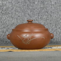 Steam pot chicken steam pot purple pottery steam pot steamer Yunnan Jianshui purple pottery steam pot steaming plate household steam pot stew pot clay soup