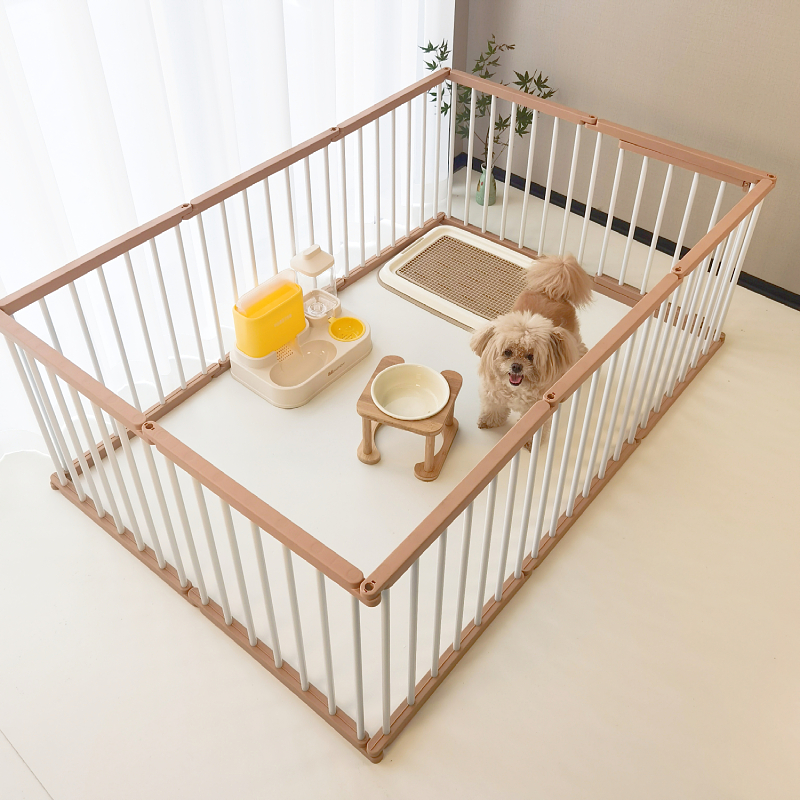 Cute Little Treasure Dog Fence Indoor Fence Anti-Jailbreak Small Dog Guard Rail Free Combination Plus High Pet Dog Cage-Taobao