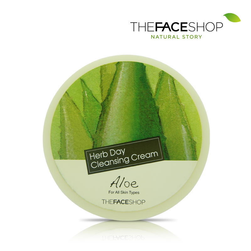 The Face Shop草本芦荟卸妆霜/油乳膏 脸部眼唇温和深层清洁正品