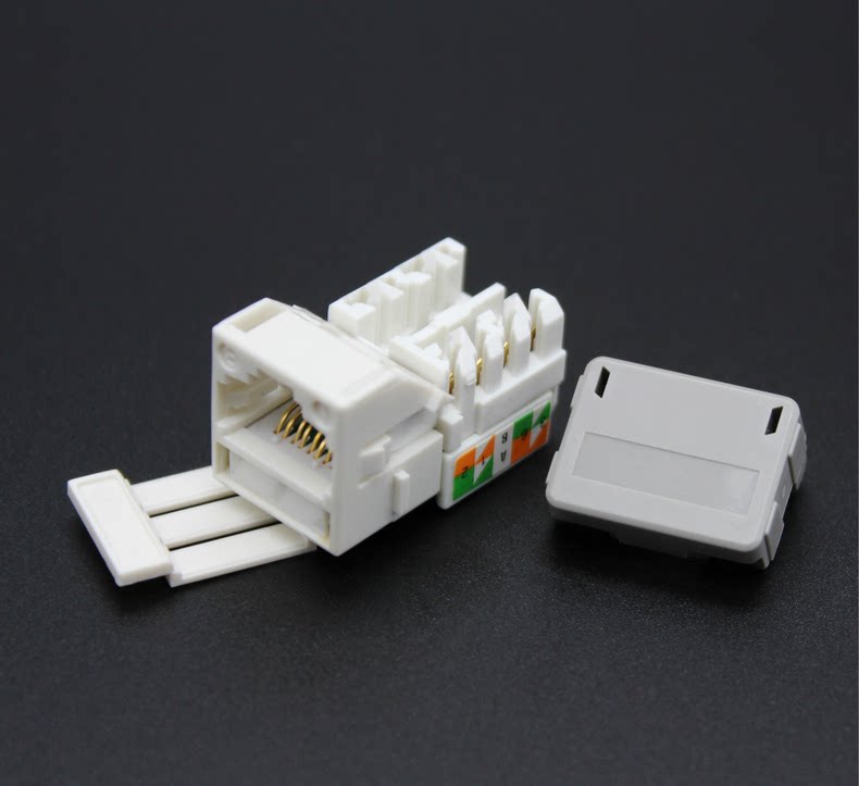 Gold-plated CommScope style CAT6 Gigabit unshielded module CAT6 module CAT6 network module Neutral without standard