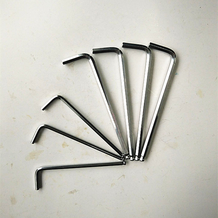 Shida Five Gold Tool Lengthened Ball Head Inner Hexagon Wrench L Type Wrench 1 5-17MM Inner hexagon wrench