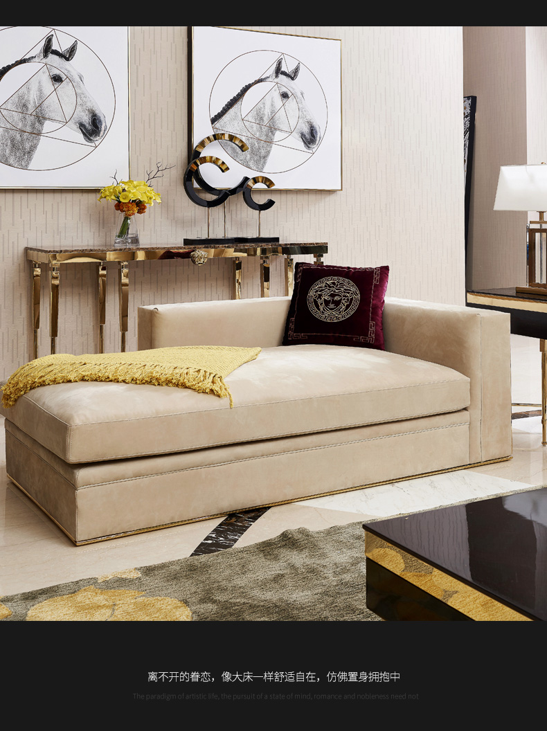 Sau khi ánh sáng sang trọng phòng khách sofa da kết hợp hiện đại của ba khép kín sang trọng theo phong cách Ý Ý đồ nội thất Hồng Kông-phong cách - Ghế sô pha ghế sofa lười