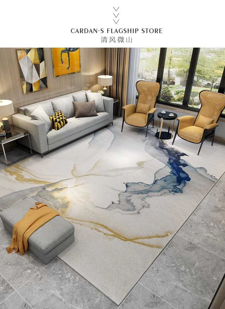 Mới phong cách Trung Quốc phòng khách thảm đơn giản sofa bàn cà phê mat phòng ngủ nghiên cứu nhà hàng nghệ thuật cổ điển mực sơn - Thảm thảm trải sàn phòng ngủ