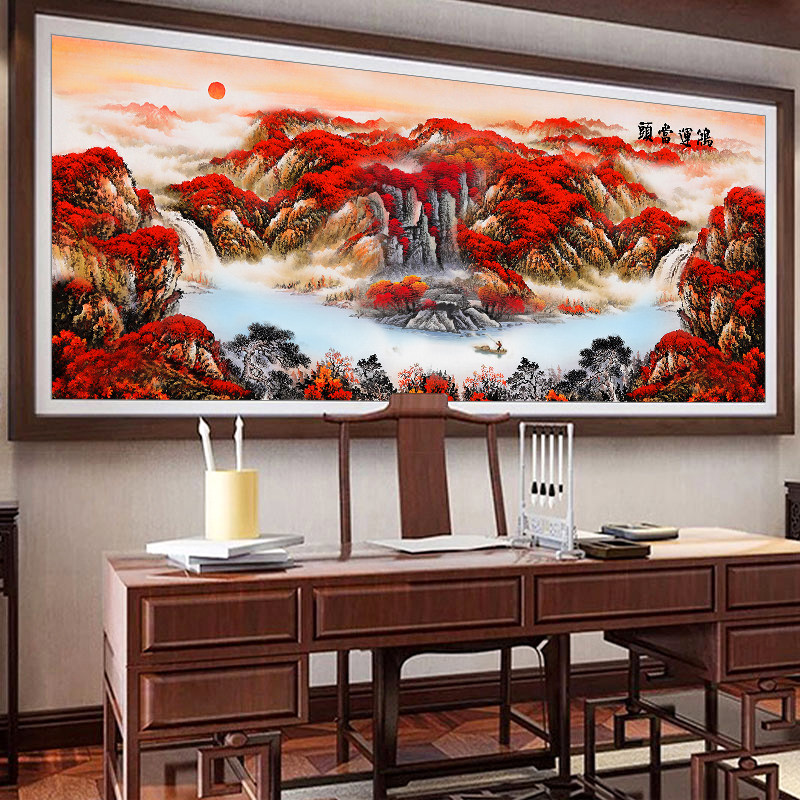 Cross-stitch lucky strike 2021 new full diamond living room large office study landscape diamond painting 5d