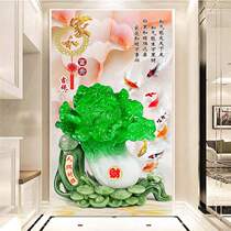 Cross embroidered cabbage 100 treasure diamond embroidered 2021 new full drill Restaurant home and rich and expensive points Diamond Painting Living-room 5D