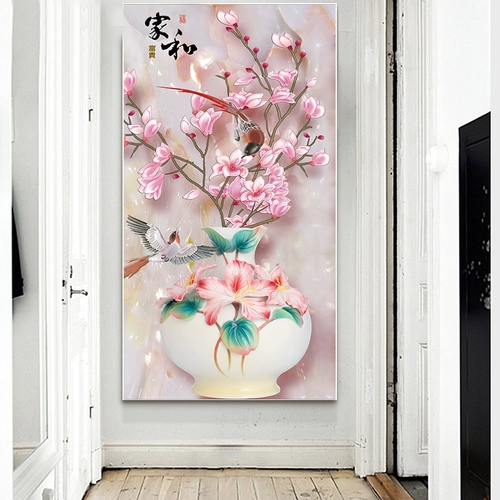 Домашняя и фугуи поперечная экипажа бриллиантовая вышивка 2021 Новая гостиная пластырь, приклеивание бриллиантового нефритового орла -хрустального бриллианто