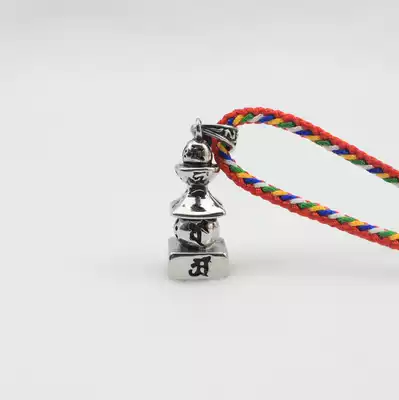 Wheel pagoda pendant five Buddha Pagoda Dainichi Tathagata stupa gua lian may zhuang zang Sariputra stainless steel