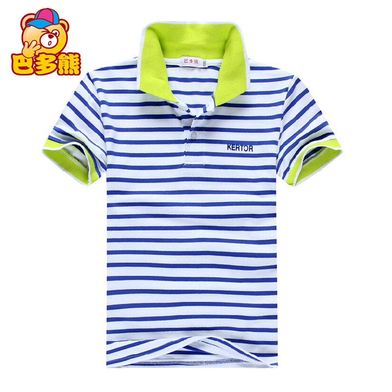 Children's Clothing Boys T-shirt Short sleeve Solid color cotton 2020 summer clothes Medium and large children's half sleeve lapel top Children's polo shirt