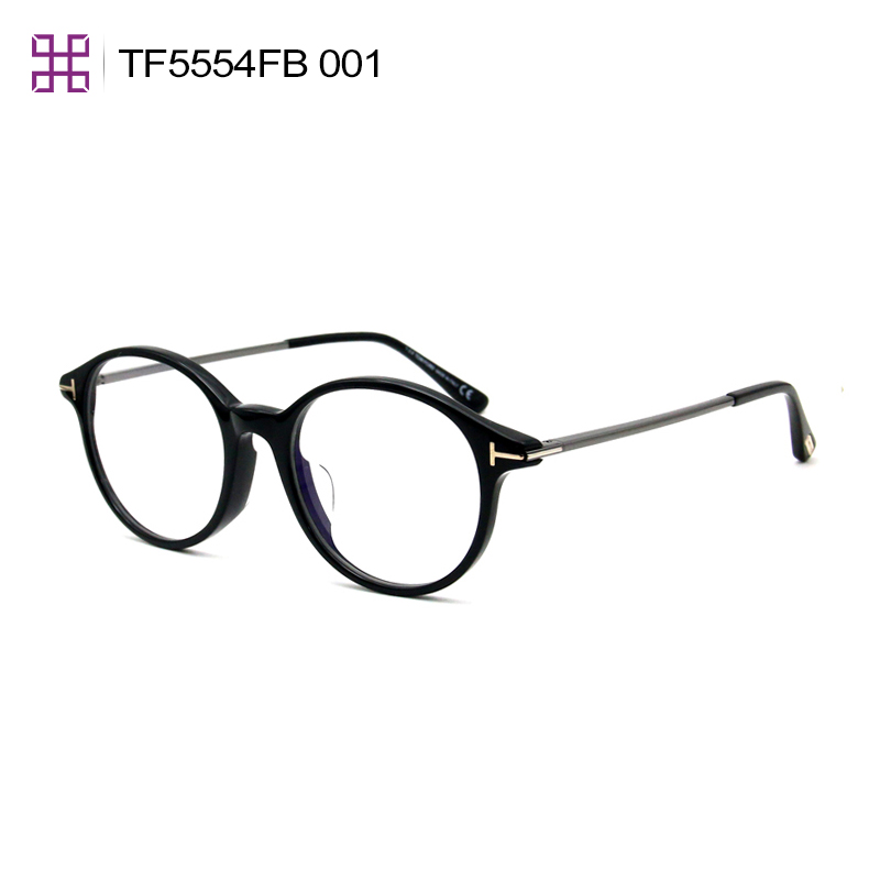 TomFord mirror frame accessories ZIESS lenses Spectacle Frames Men And Women Full Frame Glasses Retro Round Glasses Frame 5554