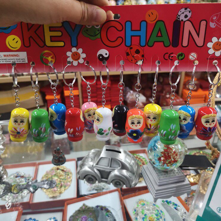 Russian jacket key chain hand letter accompanied by hand souvenirs Tourist memorabilia Harbin small gift creative gift-Taobao