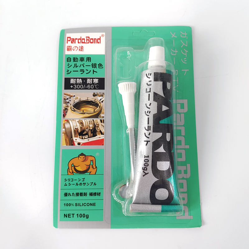 Silver car engine sealant gearbox interface oil-resistant low-temperature maintenance with waterproof pad-free