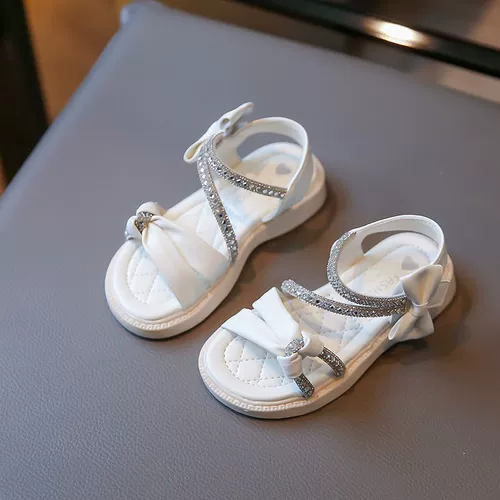 Детские сандалии, летняя модная обувь для принцессы, в корейском стиле, мягкая подошва