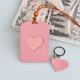 Кожаный мультяшный чехол для проездного и картхолдер, из натуральной кожи, воловья кожа