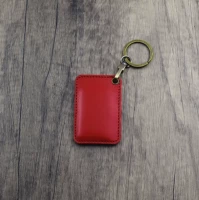 Красный [твердый овощный загорелый] 3*5 прямоугольная маленькая карта выделена