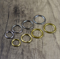 Brass key ring stainless steel car pure copper key chain key ring handmade leather hardware accessories