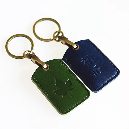 Маленький кожаный картхолдер, мультяшный чехол для проездного, из натуральной кожи