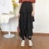 Mùa xuân Hàn Quốc phiên bản của eo cao là mỏng váy voan lớp váy váy cổ tích váy dài lá sen váy váy nữ Váy